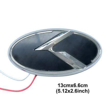 K Logo 3D LED Light Front Grille Trunk Emblem Car Accessories for K5 OPTIMA Stinger Forte