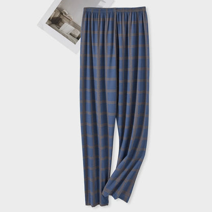 Pajama Pants Men's Pants Autumn and Winter 2025 New Printed Loose Pants Pure Cotton Spring & Fall Home Pants