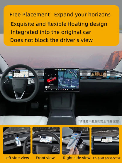 Car Phone Holder Mount for Tesla Model Y Junipe Model3 Highland Cold air low Temperature Charg Magnetic Car Phone Support Frame