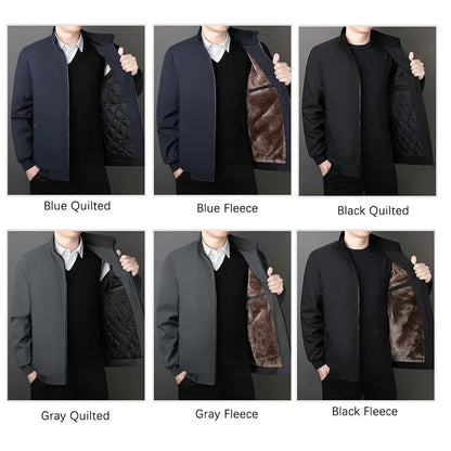TFETTERS Brand 8XL Winter Big Jacket Men 2026 Fleece Lined Thick Warm Stand Collar Business Cotton Parka Coat Male Erkek Mont
