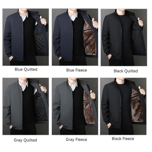 TFETTERS Brand 8XL Winter Big Jacket Men 2026 Fleece Lined Thick Warm Stand Collar Business Cotton Parka Coat Male Erkek Mont