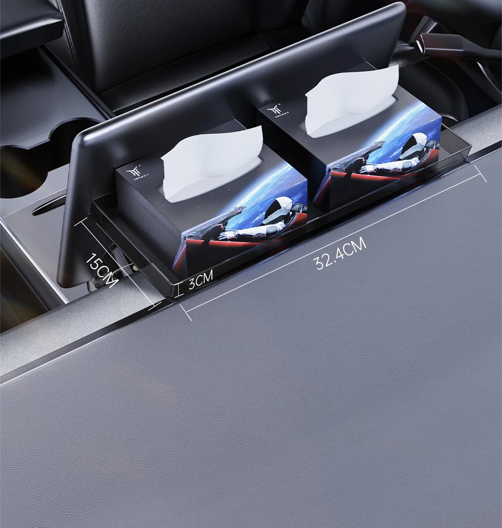 YZ For 2021-2026 Tesla Highland Model 3/Y/YL Juniper Tray Magnetic Under Screen Hidden Storage Box Magnetic Hidden Screen Box
