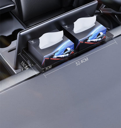 YZ For 2021-2026 Tesla Highland Model 3/Y/YL Juniper Tray Magnetic Under Screen Hidden Storage Box Magnetic Hidden Screen Box