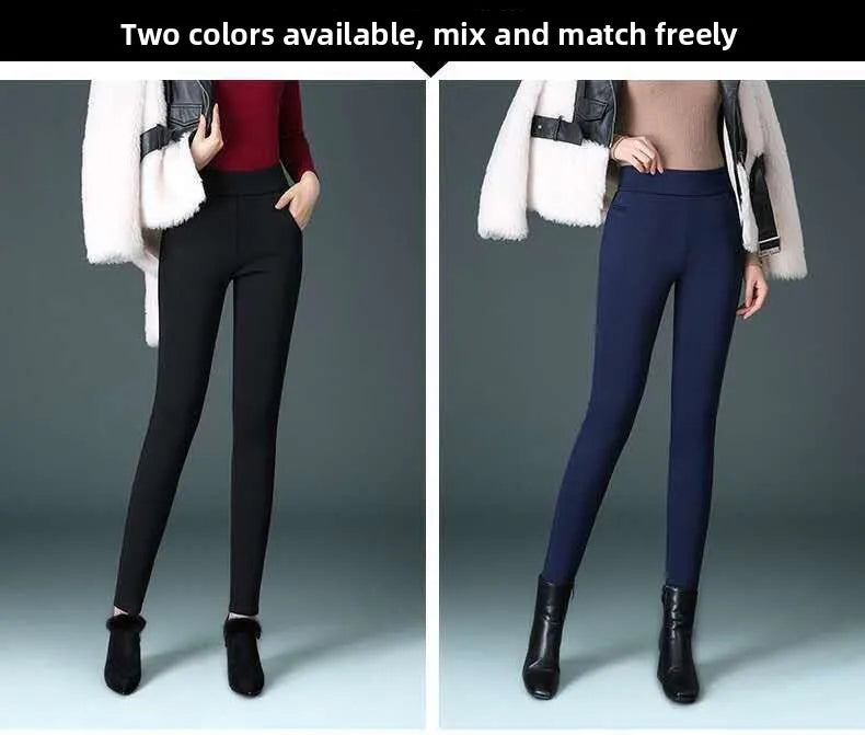plus Size Fce Lined Straight Leg Pants for Women Autumn Winter Gold Velvet Loose Fit Casual Trousers High Waist Elastic Wa...
