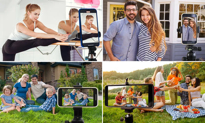 Magnetic Phone Vlog Selfie Monitor Screen, Wireless Back Camera Monitor for Live Streaming & Video Recording, iPhone & Android