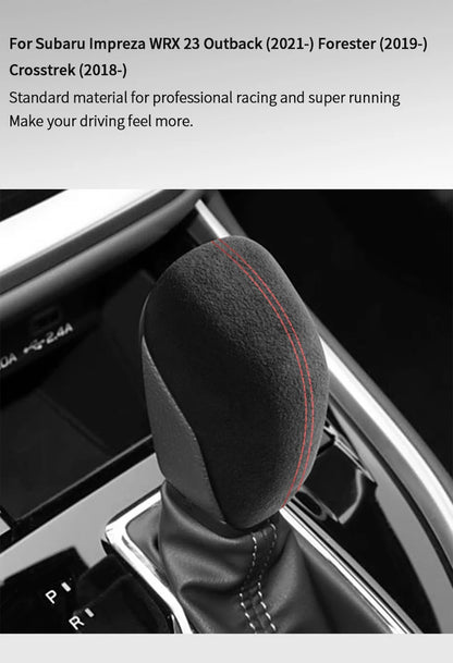 Made of Alcantara For Subaru Impreza WRX 2023 Outback Forester Crosstrek Car Center Console Gear Shift Boot Interior Accessory