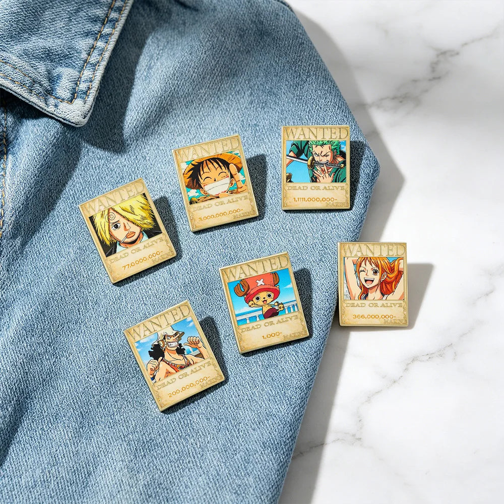 Cartoon Pins Metal Anime Badge Funny Comics Enamel  Cute Collar Pins Brooches Jewelry Lapel Pin Jewelry Collection Friend Gifts