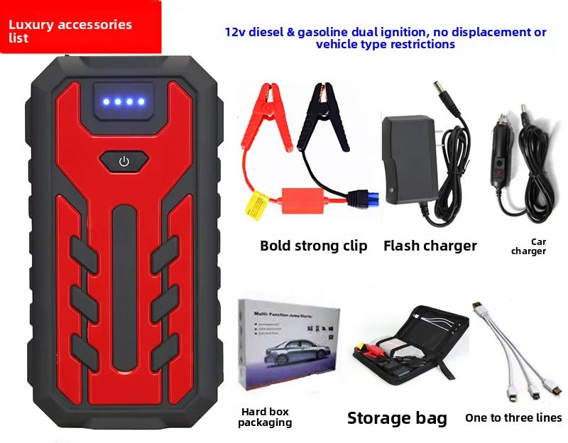 SUKIN 28000mAh High-Capacity Car Jump Starter Multifunctional Car Booster Batterie Voiture 1200A Portable Booster Starting Devic
