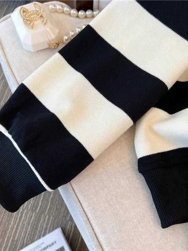 Loose Long Sleeve T-Shirt Hoodie Women Spring Autumn plus Size Fat MM300 Pounds Patchwork Shoulder Length Design Slimming Top
