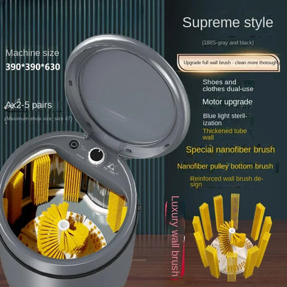 220V shoe washing machine, household small fully automatic shoe brushing machine, integrated with washing and stripping AG