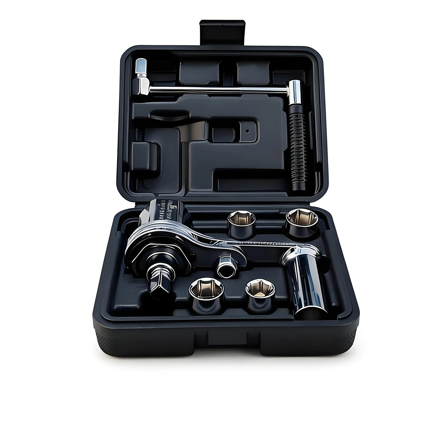 Torques Multiplier Wrench Kit, 1/2in Drive 1:16 Heavy Duty Lug Nut Remover. with 17 19 21 22mm Sockets, for Changing Tires