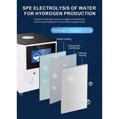 Medical 3000ml Hydrogen Water Generator Hydrogen Inhalation Machine H2 O2 HHO Double Outlet Hydrogen Inhaler Breathing Device