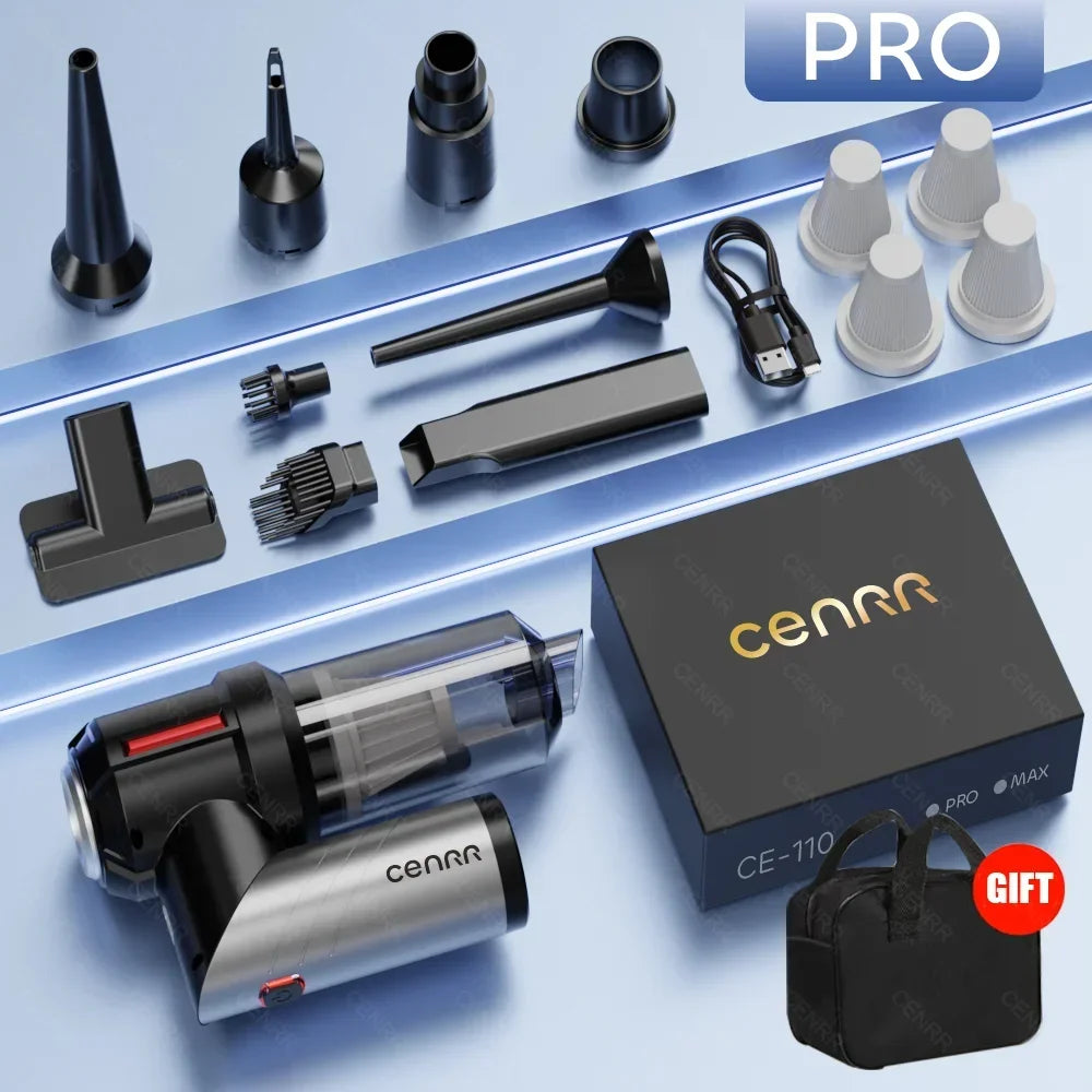 CENRR 998000PA Car Vacuum Cleaner Portable Handheld Wireless Strong Suction Car Cleaner Cleaning Machine Mini Vacuum Cleaner