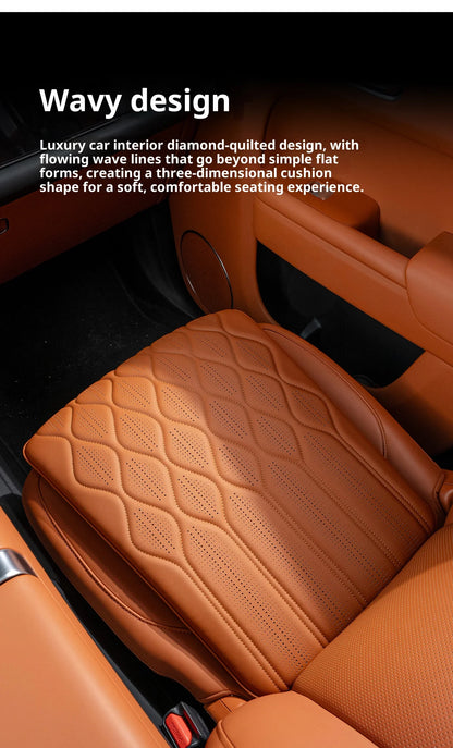 Wave style car seat cushion, creative accessory for car interior. Breathable and ventilated, suitable for all seasons