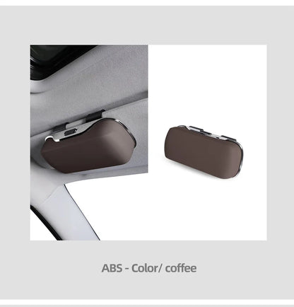 Car Emblem Sun Visor Glasses Case Sunglasses Storage Gift Box For Mercedes Benz AMG GLC W203 W206 W220 W205 W211 W212 W201 W210