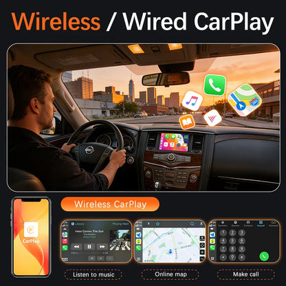 Wireless CarPlay Module For Nissan Pathfinder 2013-2019 QX60 QX70 QX80 Android Auto Car Play