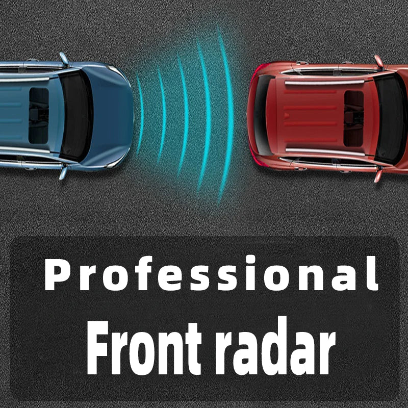 Car Front Parking Sensor Kit Auto Parktronic Assistant System LCD Monitor Buzzer Voice Volume Can be Adjusted  Vehicle Universal