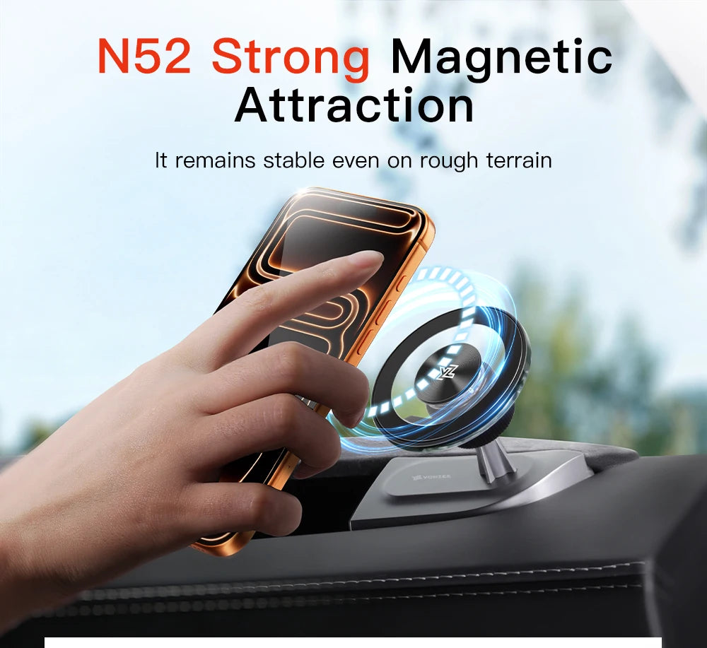 YZ For Tesla Model 3 Y YL Highland Juniper 360° Rotation Car Phone Holder ABS Strong Magnetic Mount Phone Stand 2026 Accessories