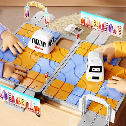 DIY City Adventure 3D Puzzle Race Track Toy Parking Lot Maze Board Game Sliding Car Brain Teaser STEM Vehicle Educational Gift