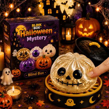 Halloween Ghost Maltose Squishy Squeeze Toy Hand Grip Stress Relief Fidget Sensory Gift Box Set Kids Party Decor
