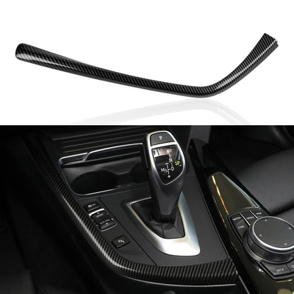 Car Center Console Dashboard Gear Shifter Panel For BMW F30 F31 F34 3GT F32 F33 F36 Trim Accessories, Carbon Fiber ABS Sticker
