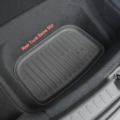 Cargo Liners for 2025 2026 Tesla Model Y Juniper Trunk Mat Front Rear Frunk Trunk Mats Tailgate Tray Pad Protector Accessories