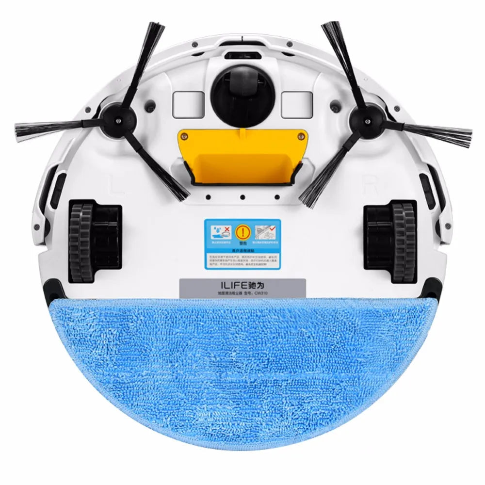 HEPA Filter Side Brush Mop Pads For ILIFE V5s Pro, V5s, V5, V3s Pro, V3s, V3, V50 V55 Robot Vacuum Cleaner, For ZACO V5sPro