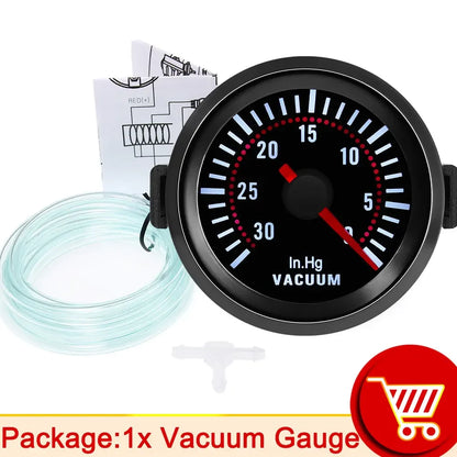 2" Turbo Boost Gauge 52mm Smoke Lens with Sensor Boost Gauge Bar Psi/Vacuum/Water Temp/Oil Pressure/Voltmeter/Tachometer RPM