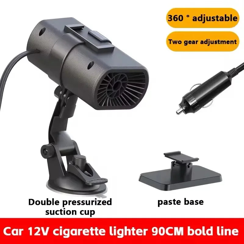 Mini 12V Car Heater USB/Cigarette Lighter Portable Fast Heating Cup Holder Design For Cab Truck RV Winter Travel Emergency Kit
