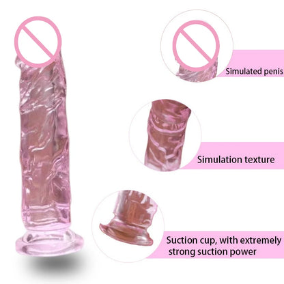 Soft Jelly Dildos Strong Suction Cup Waterproof Realistic Dildo Pink Penis Adult Sex Toys for Women Dick Vagina Anal Masturbator