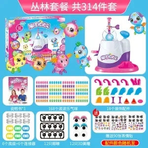 DIY Fun Balloon Inflator oonies Creative Handicraft Inflating Machine for Boys Girls Assembled Bobo Sticky Toys anti-stress toy