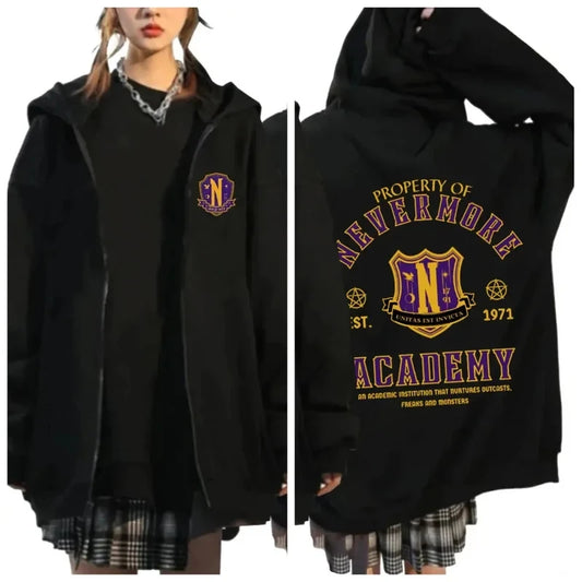 2025N Printed Hoodie Women Men Casual High Street Hip Hop Y2K Long Sleeve Fleece Sweatshirts Fall Winter Fashion Jacket Coat