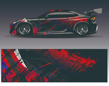 Black Car Sticker for Universal Car Sticker for Univers Vinyl Stripe on Left and Right Side Graphics Sticker Car Body Decoration