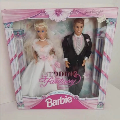 Barbie Elvis And Priscilla 2008 Wedding Doll Set Pink Label Collector Edition Collectible Figurine For Adult Collection