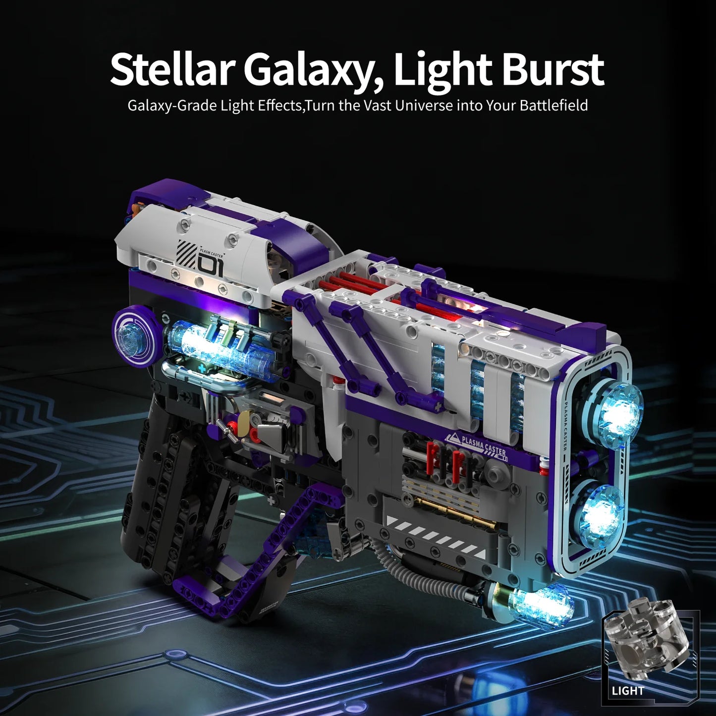 Simulated mechanical pistol creative toys ornament MOC building blocks toys educational model assembly toys birthday gift