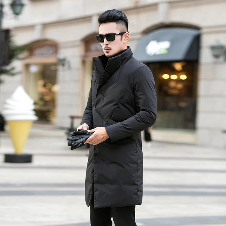 2024 new arrival winter jacket 90% white duck down jackets men,mens fashion thicken warm parkas winter down coat male KYR097