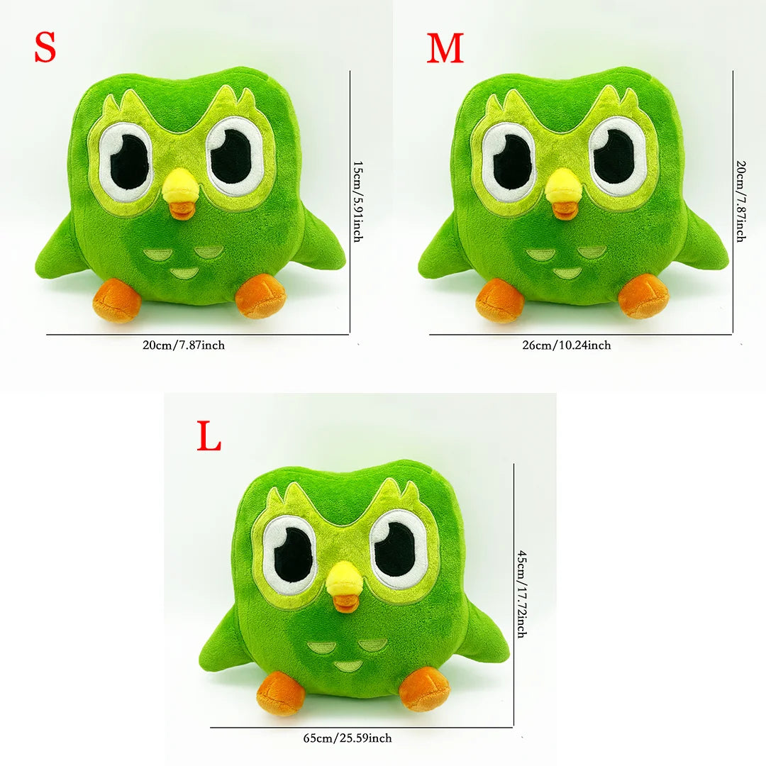 TreasuringU 2026 New Green Owl Plush Toy Kawaii Cute Bear Stuffed Dolls Cool Purple Girls Plushie Duobuff Children Birthday Gift