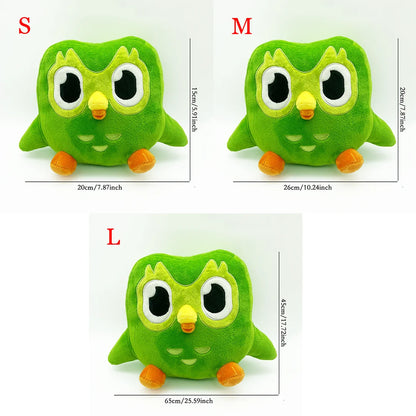 TreasuringU 2026 New Green Owl Plush Toy Kawaii Cute Bear Stuffed Dolls Cool Purple Girls Plushie Duobuff Children Birthday Gift
