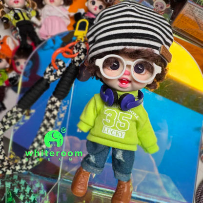 Trendy Toy Doll OB11 Lion Dance Doll Chinese Style Girl Doll Clothes Set for Chinese New Year  Spring Festival Gift Festival BJD