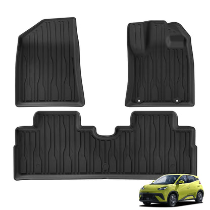 Left/Right Drive for BYD ATTO1 SEAGULL 2025 Car Floor Mats Cargo Liner Trunk Pad Backrest Liner TPE Foot Mat All Weather Black