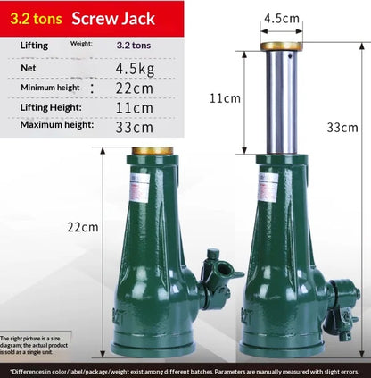 Car Rescue Tools Small Compact Hydraulic Jockey Jack Pneumatic Lift Car Garage Emergency Roadside Heavy Duty 3 Ton Portable