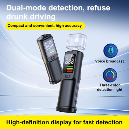 Portable Alcohol Tester Non-Contact with Voice broadcast LED Display Breathalyzer Alcohol Test Tools Automatic Alcohol Tester