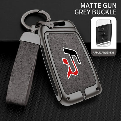 Suitable for Seat Ateca Leon FR 2 Ibiza zinc alloy car key cover high-end genuine leather car key case buckle auto accessories