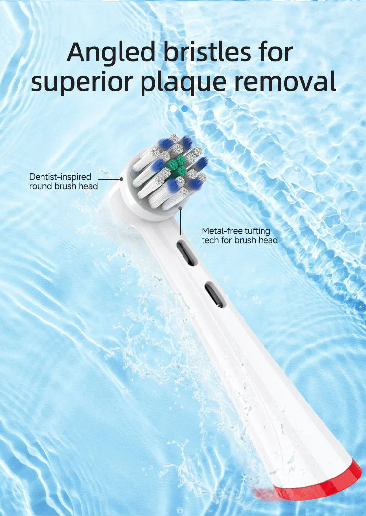 iO Replacement Brush Heads Compatible with Oral B IO 2/3/4/5/6/7/8/9/10 Electric Toothbrush, Cross Clean Toothbrush Head Refill