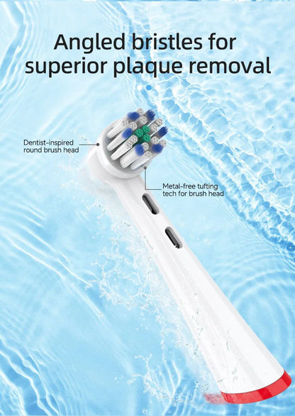 iO Replacement Brush Heads Compatible with Oral B IO 2/3/4/5/6/7/8/9/10 Electric Toothbrush, Cross Clean Toothbrush Head Refill