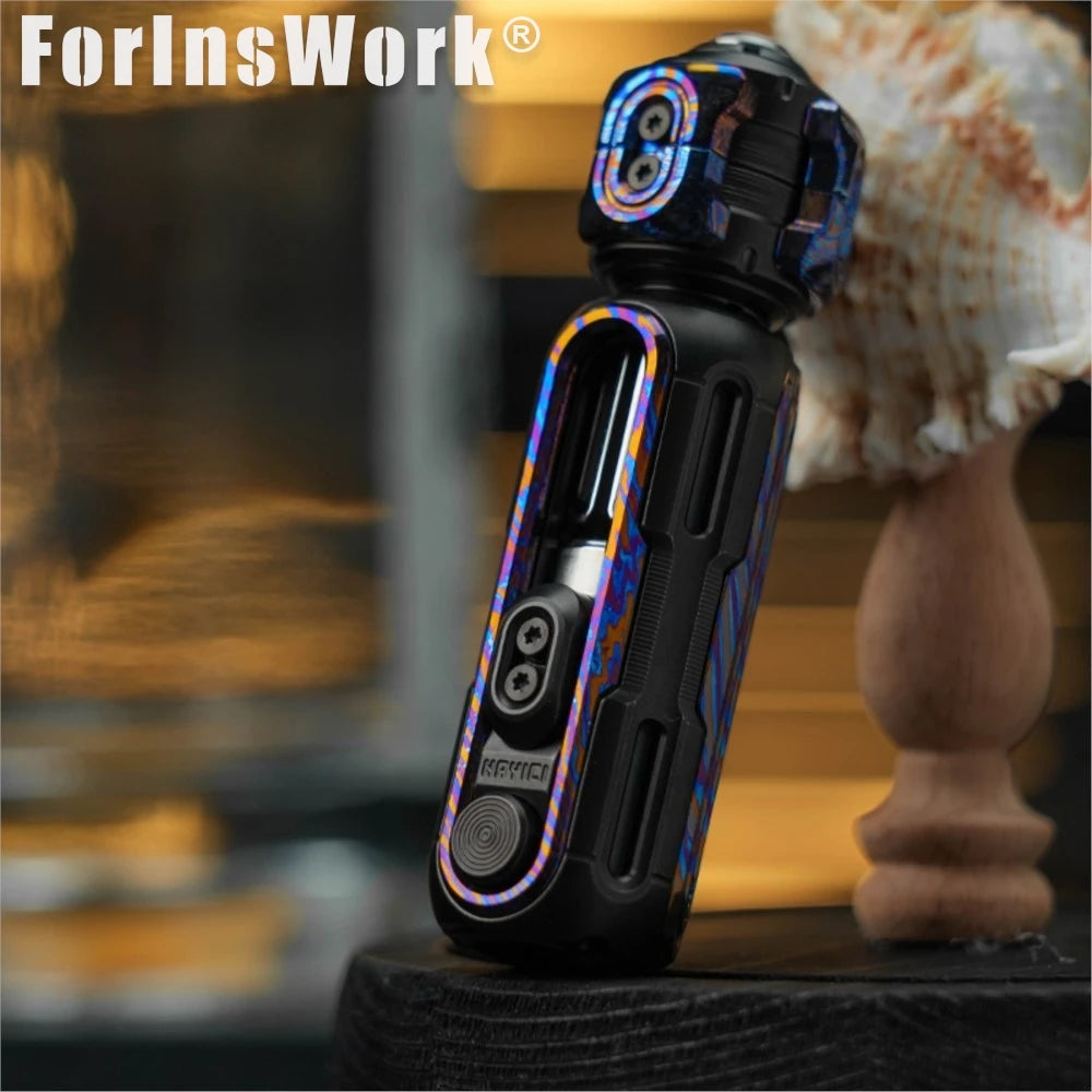 MUYI Titanium Damascus SHAKE Knife Beads EDC Maglev Limited Edition Cool Gadgets Hand Spinner Sensory Toys Hand Spinner