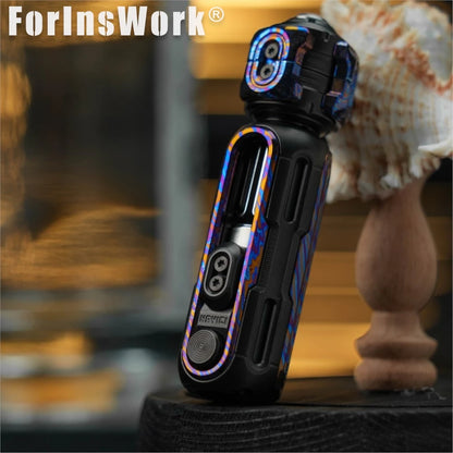 MUYI Titanium Damascus SHAKE Knife Beads EDC Maglev Limited Edition Cool Gadgets Hand Spinner Sensory Toys Hand Spinner