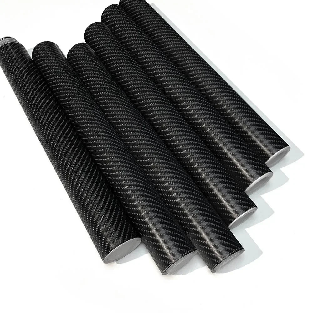 Car Stickers Black Carbon Fiber Vinyl Wrap Film 150*50cm Gloss Carbon Fiber Motorcycle Wrap Waterproof Film for Cars Accessories