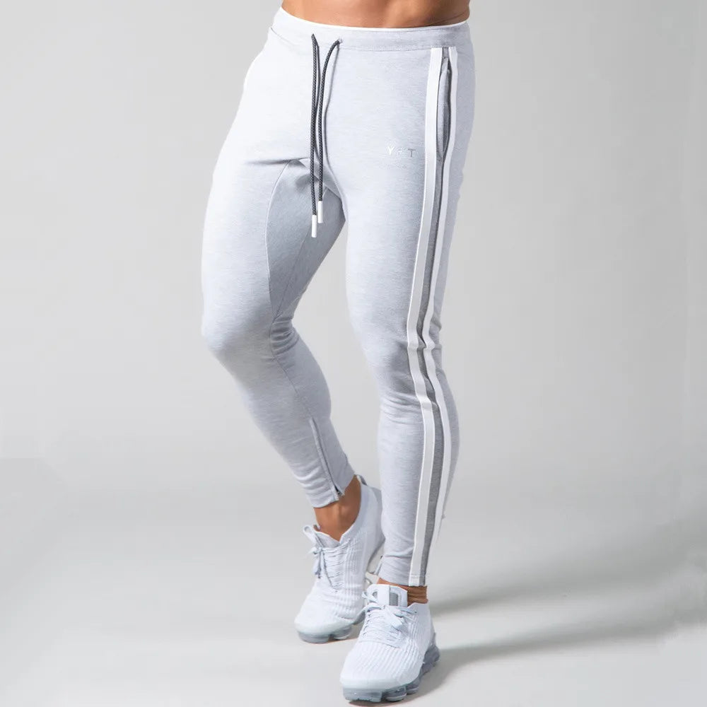 Black Joggers Sweatpants Men Casual Pants Gym Fitness Workout Sportswear Trousers Autumn Male Crossfit Running Sport Trackpants