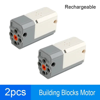 MOC Bluetooth-Pair Rechargeable Block M Motor 8883 APP Control Lithium Battery Motor with Legoeds Building Blocks PF Car Train